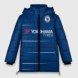 Куртка зимняя женская FC Chelsea Home 18-19, цвет: 3D-черный