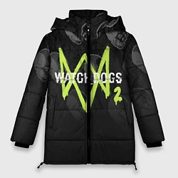 Куртка зимняя женская Watch Dogs 2: Skulls Pattern, цвет: 3D-черный