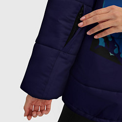 Куртка зимняя женская Ночной Тоторо, цвет: 3D-светло-серый — фото 2