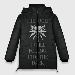 Куртка зимняя женская I will follow into the dark, цвет: 3D-черный
