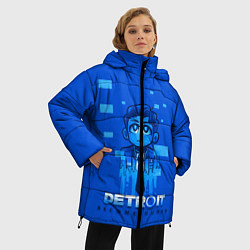 Куртка зимняя женская Detroit: Become Human, цвет: 3D-красный — фото 2