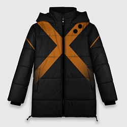 Куртка зимняя женская KATSUKI BAKUGOU полосы, цвет: 3D-черный