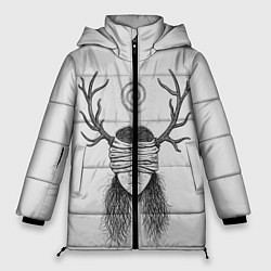 Куртка зимняя женская True Detective: Horny Girl, цвет: 3D-светло-серый