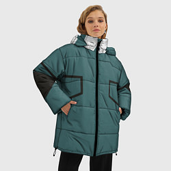 Куртка зимняя женская MHA IZUKU MIDORIYA, цвет: 3D-светло-серый — фото 2