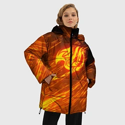 Куртка зимняя женская NATSU DRAGNEEL, цвет: 3D-светло-серый — фото 2