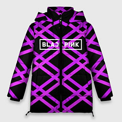 Куртка зимняя женская Black Pink: Neon Lines, цвет: 3D-черный