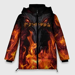Куртка зимняя женская TES: Flame Wolf, цвет: 3D-черный
