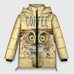 Куртка зимняя женская Owls like coffee, цвет: 3D-красный