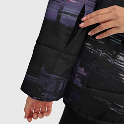 Куртка зимняя женская Cyberpunk 2077: Techno Style, цвет: 3D-светло-серый — фото 2