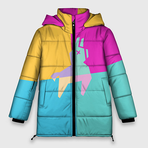 Женская зимняя куртка Fortnite Llama / 3D-Светло-серый – фото 1