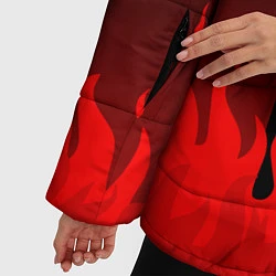 Куртка зимняя женская Kumamon: Hell Flame, цвет: 3D-черный — фото 2