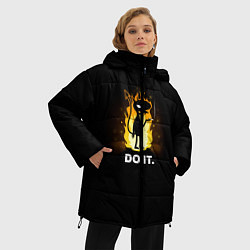 Куртка зимняя женская Disenchantment: Do it, цвет: 3D-красный — фото 2