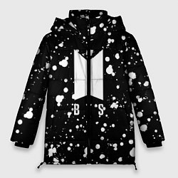 Куртка зимняя женская BTS: White Drops, цвет: 3D-красный