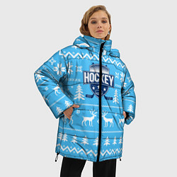 Куртка зимняя женская Hockey League, цвет: 3D-черный — фото 2