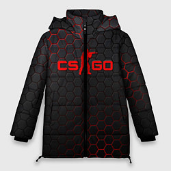Куртка зимняя женская CS:GO Grey Carbon, цвет: 3D-черный