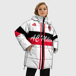 Куртка зимняя женская AC Milan: White Form, цвет: 3D-красный — фото 2