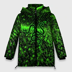 Куртка зимняя женская RAZER: Snake Style, цвет: 3D-красный