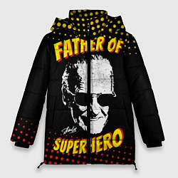 Куртка зимняя женская Stan Lee: Father of Superhero, цвет: 3D-светло-серый