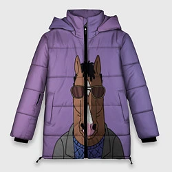 Куртка зимняя женская Конь БоДжек, цвет: 3D-черный