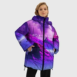 Куртка зимняя женская No Man's Sky: Neon Mountains, цвет: 3D-черный — фото 2