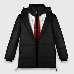 Куртка зимняя женская Агент 47, цвет: 3D-светло-серый