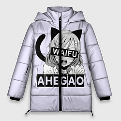 Куртка зимняя женская Ahegao Waifu, цвет: 3D-светло-серый