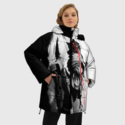 Куртка зимняя женская Убийца Гоблинов, цвет: 3D-светло-серый — фото 2