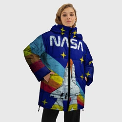 Куртка зимняя женская NASA: Magic Space, цвет: 3D-черный — фото 2