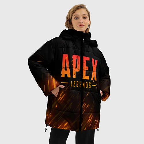 Женская зимняя куртка Apex Legends: Battle Royal / 3D-Красный – фото 3