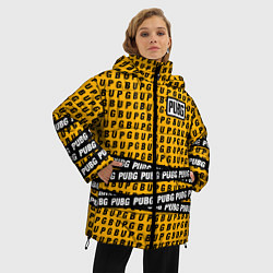 Куртка зимняя женская PUBG Life: Yellow Style, цвет: 3D-черный — фото 2