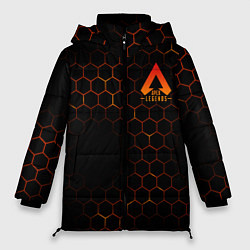 Куртка зимняя женская Apex Legends: Orange Carbon, цвет: 3D-черный