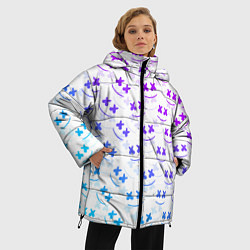 Куртка зимняя женская Marshmello: Light Neon, цвет: 3D-черный — фото 2