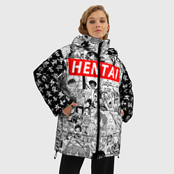 Куртка зимняя женская HENTAI Style, цвет: 3D-красный — фото 2