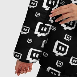 Куртка зимняя женская Twitch: Black Pattern, цвет: 3D-черный — фото 2