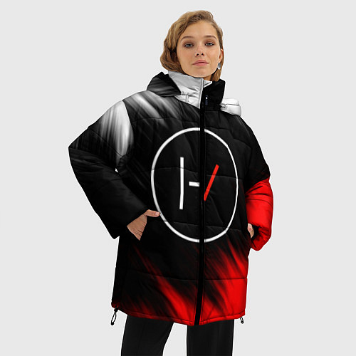 Женская зимняя куртка TWENTY ONE PILOTS / 3D-Красный – фото 3
