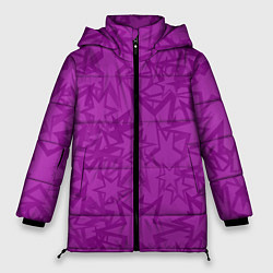 Куртка зимняя женская Абстракция и звёзды, цвет: 3D-светло-серый