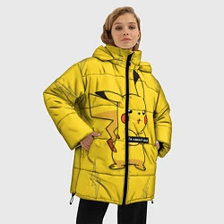 Куртка зимняя женская Ля какая цаца, цвет: 3D-черный — фото 2