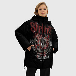 Куртка зимняя женская Slipknot 1995, цвет: 3D-черный — фото 2