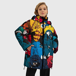 Куртка зимняя женская Годзилла, цвет: 3D-черный — фото 2