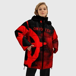 Куртка зимняя женская Сектор Газа, цвет: 3D-красный — фото 2