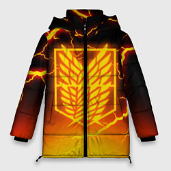 Куртка зимняя женская АТАКА ТИТАНОВ, цвет: 3D-красный