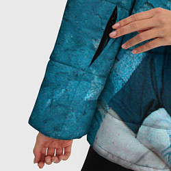 Куртка зимняя женская Король и Шут Анархия спина, цвет: 3D-красный — фото 2