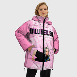 Куртка зимняя женская Billie Eilish: Pink Mood, цвет: 3D-черный — фото 2