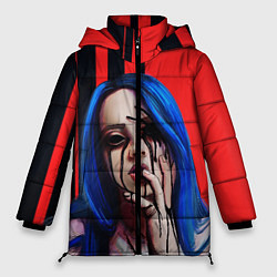 Куртка зимняя женская Billie Eilish: Demon, цвет: 3D-черный