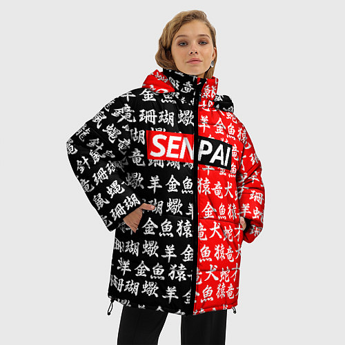 Женская зимняя куртка SENPAI / 3D-Красный – фото 3
