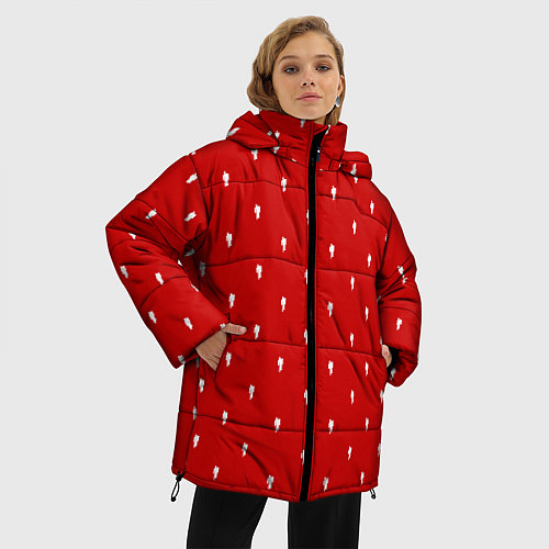 Женская зимняя куртка BILLIE EILISH / 3D-Красный – фото 3
