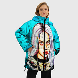 Куртка зимняя женская BILLIE EILISH: Fan Art, цвет: 3D-черный — фото 2