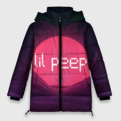 Куртка зимняя женская Lil peepLogo, цвет: 3D-черный