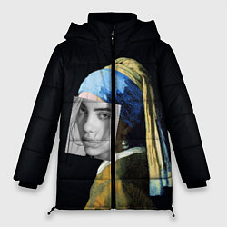 Куртка зимняя женская Billie Eilish с Сережкой, цвет: 3D-черный