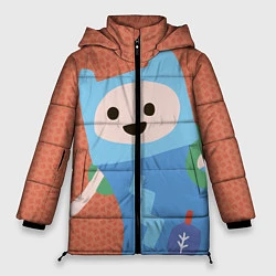 Куртка зимняя женская Время приключений Финн, цвет: 3D-черный